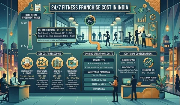 24/7 Fitness Franchise Cost in India